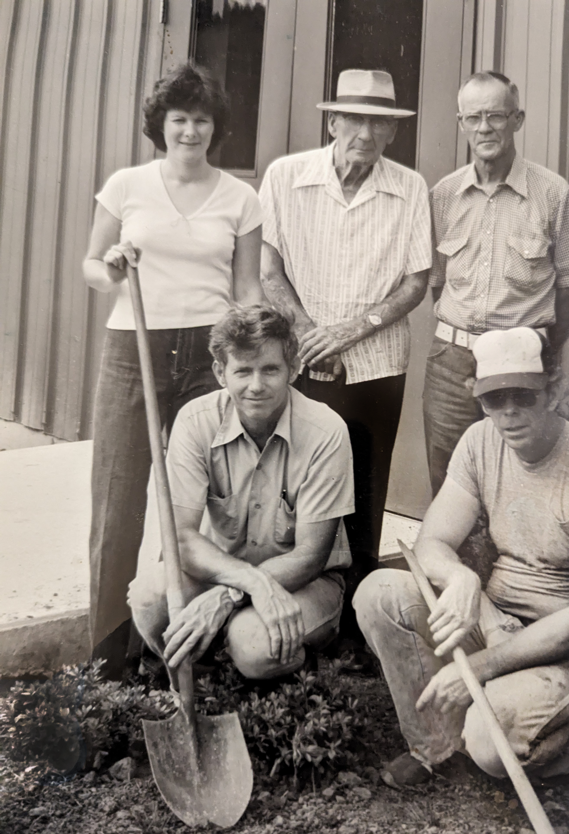 Historic Photo of the Reedsville volunteer fire department being built
