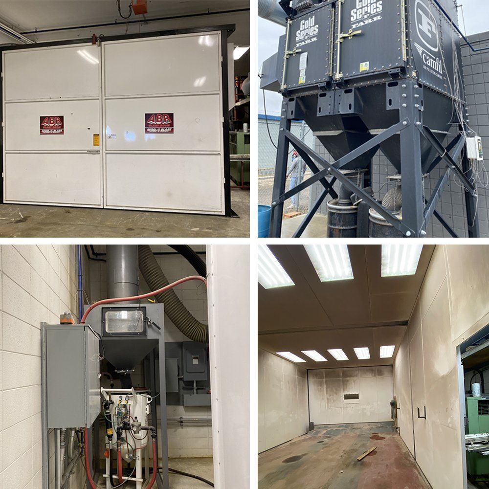 USED sandblasting blast room for sale