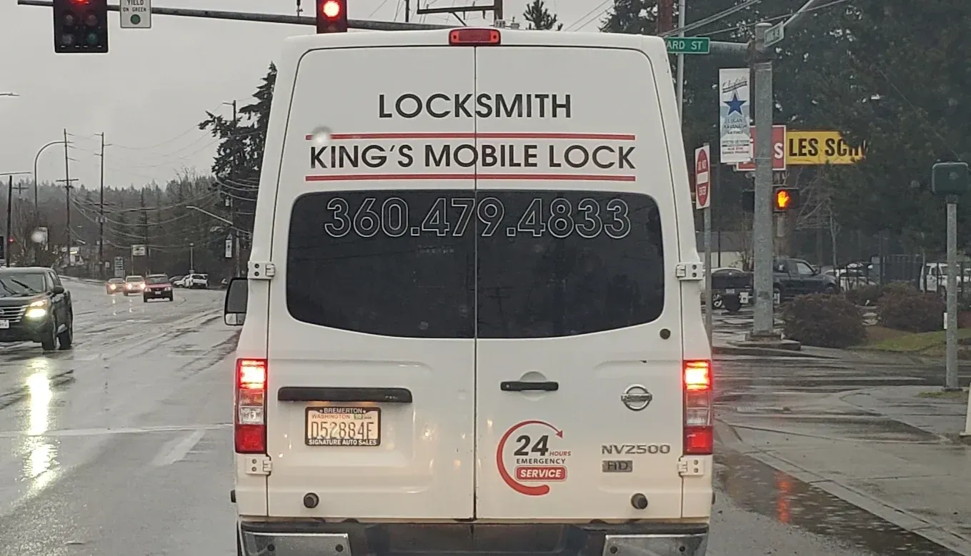 White van with 