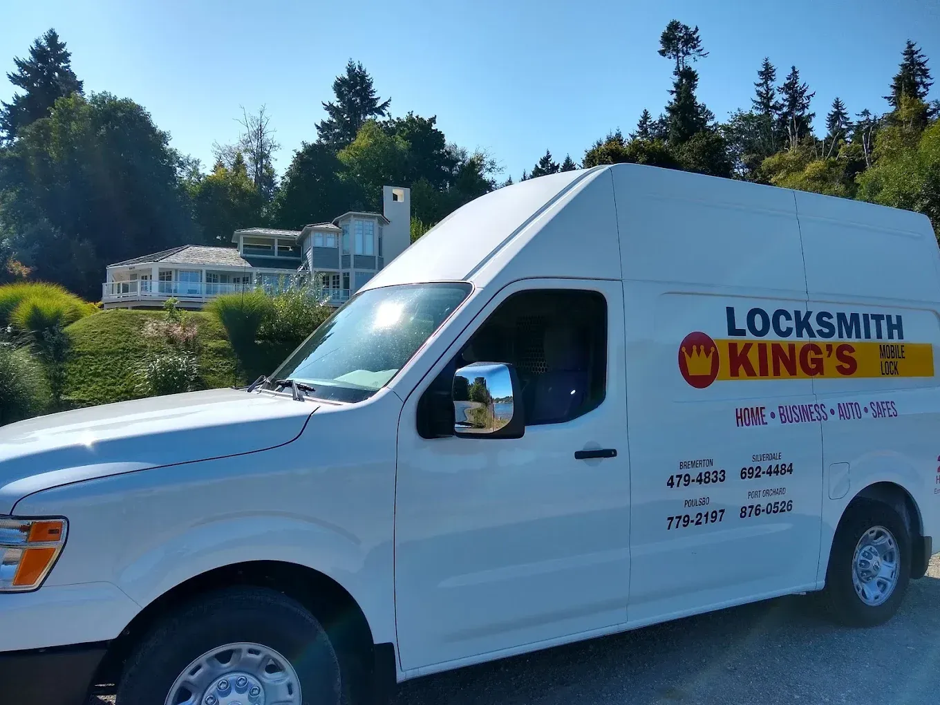 White van with 