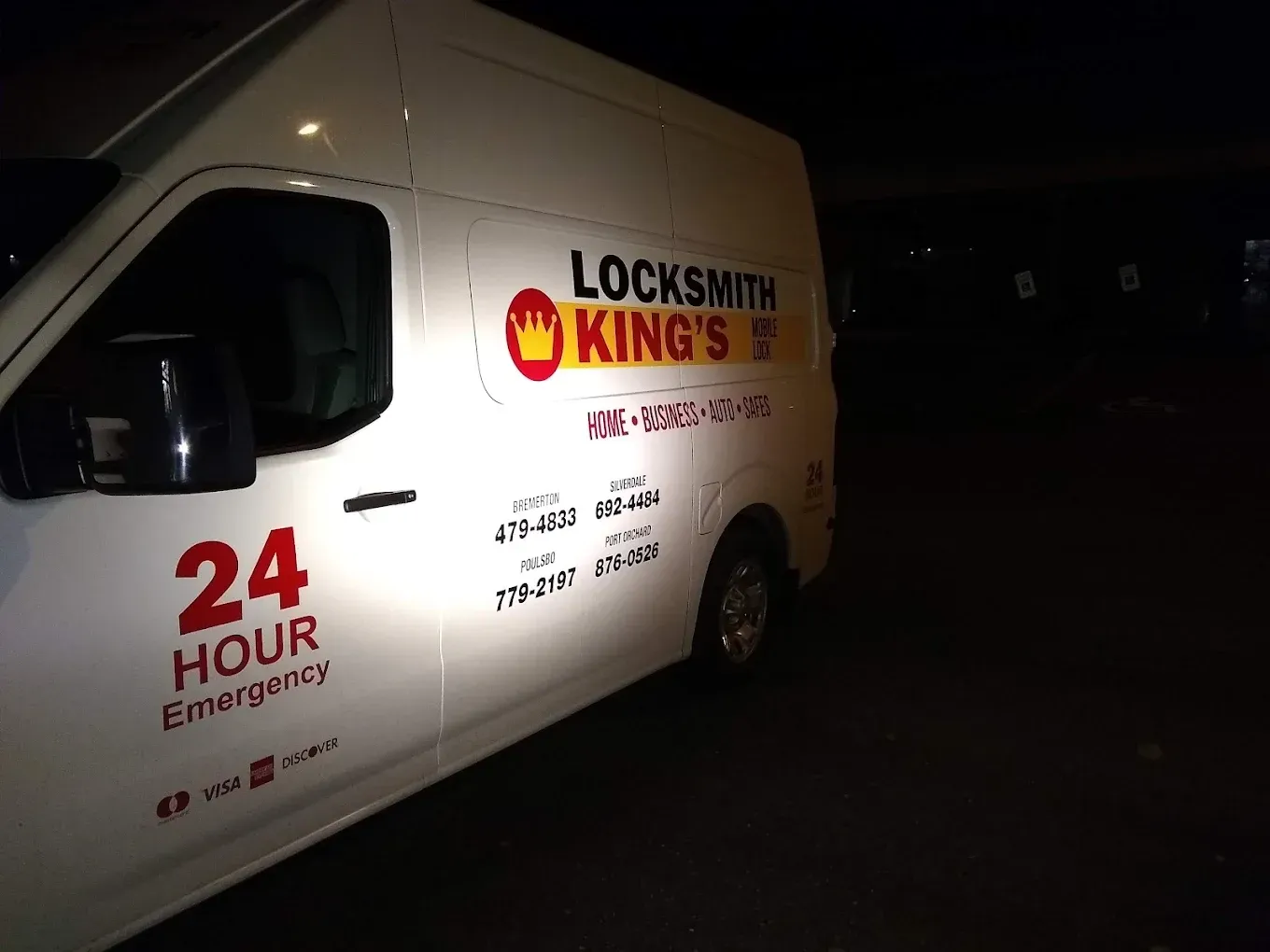 White van with 