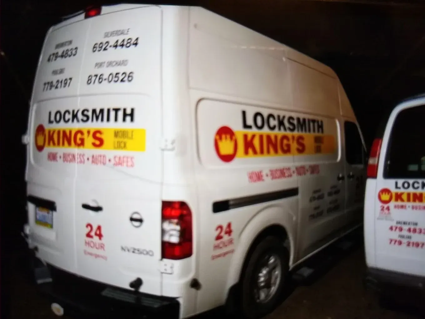 White van with 