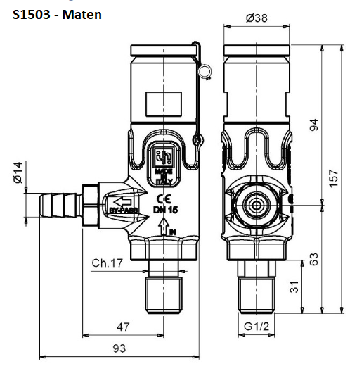 Pratissoli S1503 afmetingen