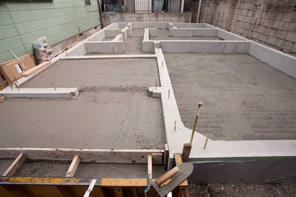 The Concrete For The Creation Of The Foundation In A Residential Construction Site  — C R Concreting in Pittsworth, QLD