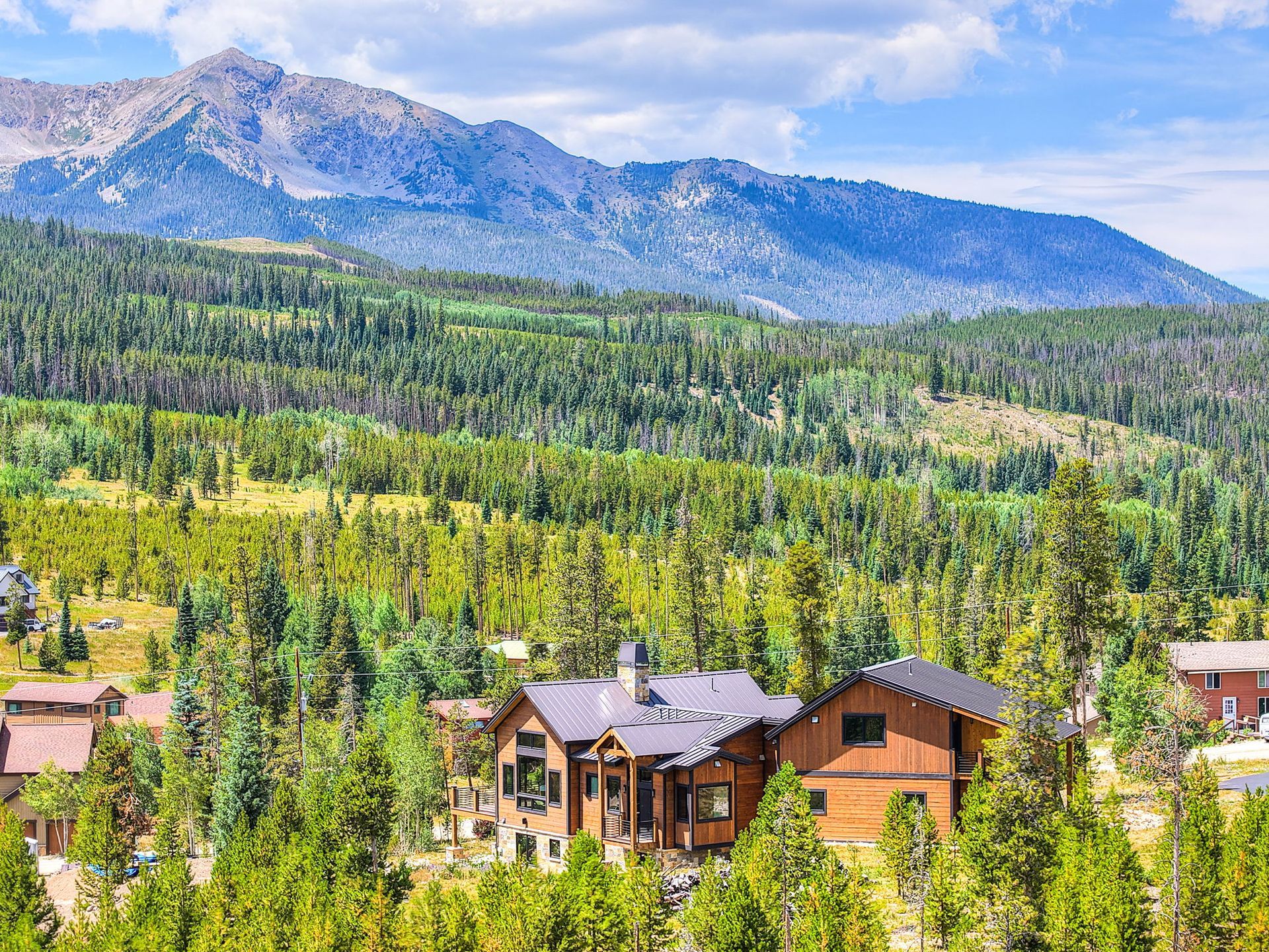 Scenic mountain views from a luxury Breckenridge vacation rental