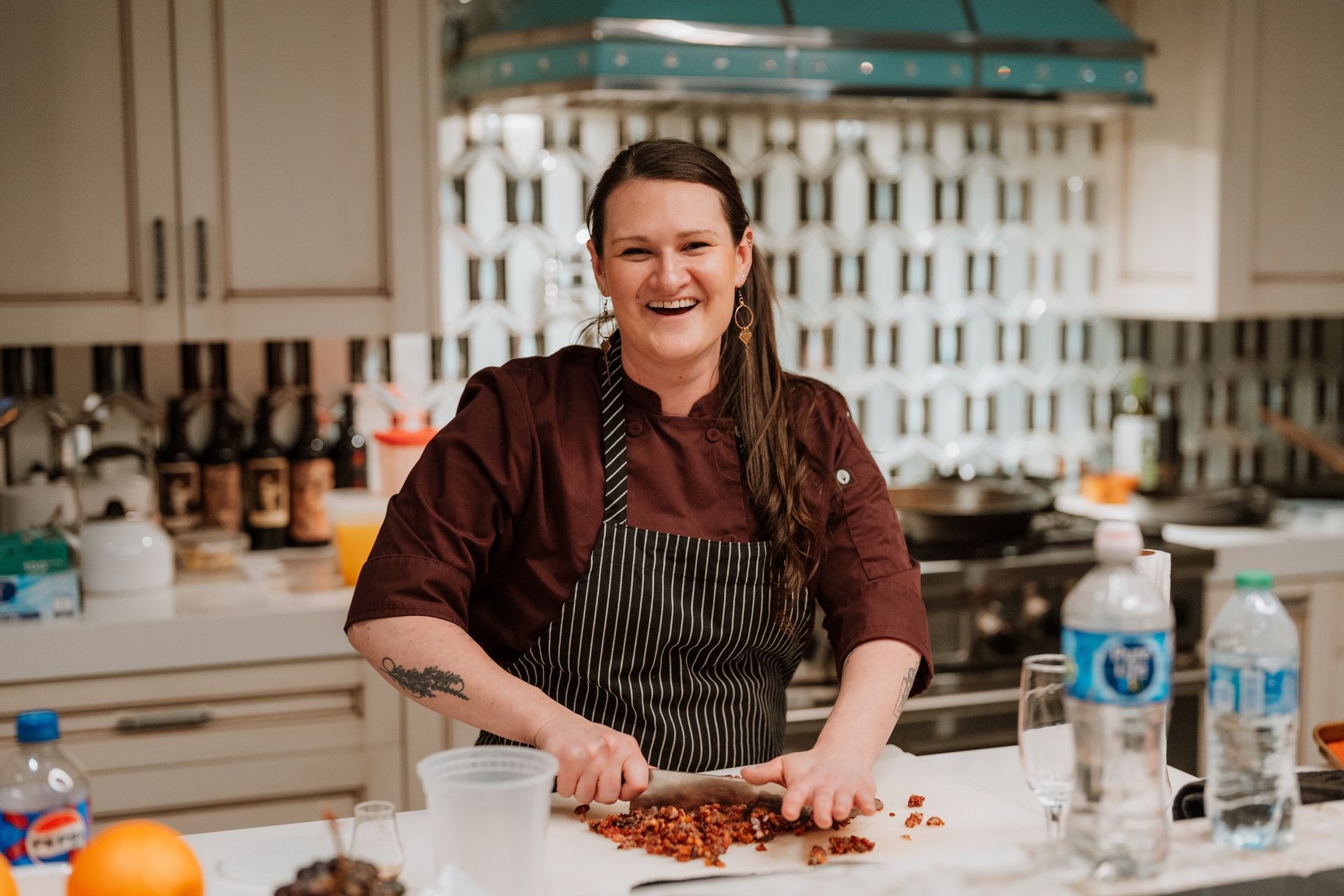 Private chef preparing a meal in a Breckenridge vacation rental
