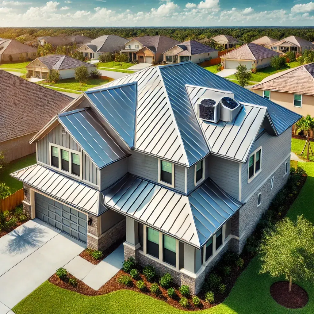 Cool roofing technology used on a residential home in Central Florida