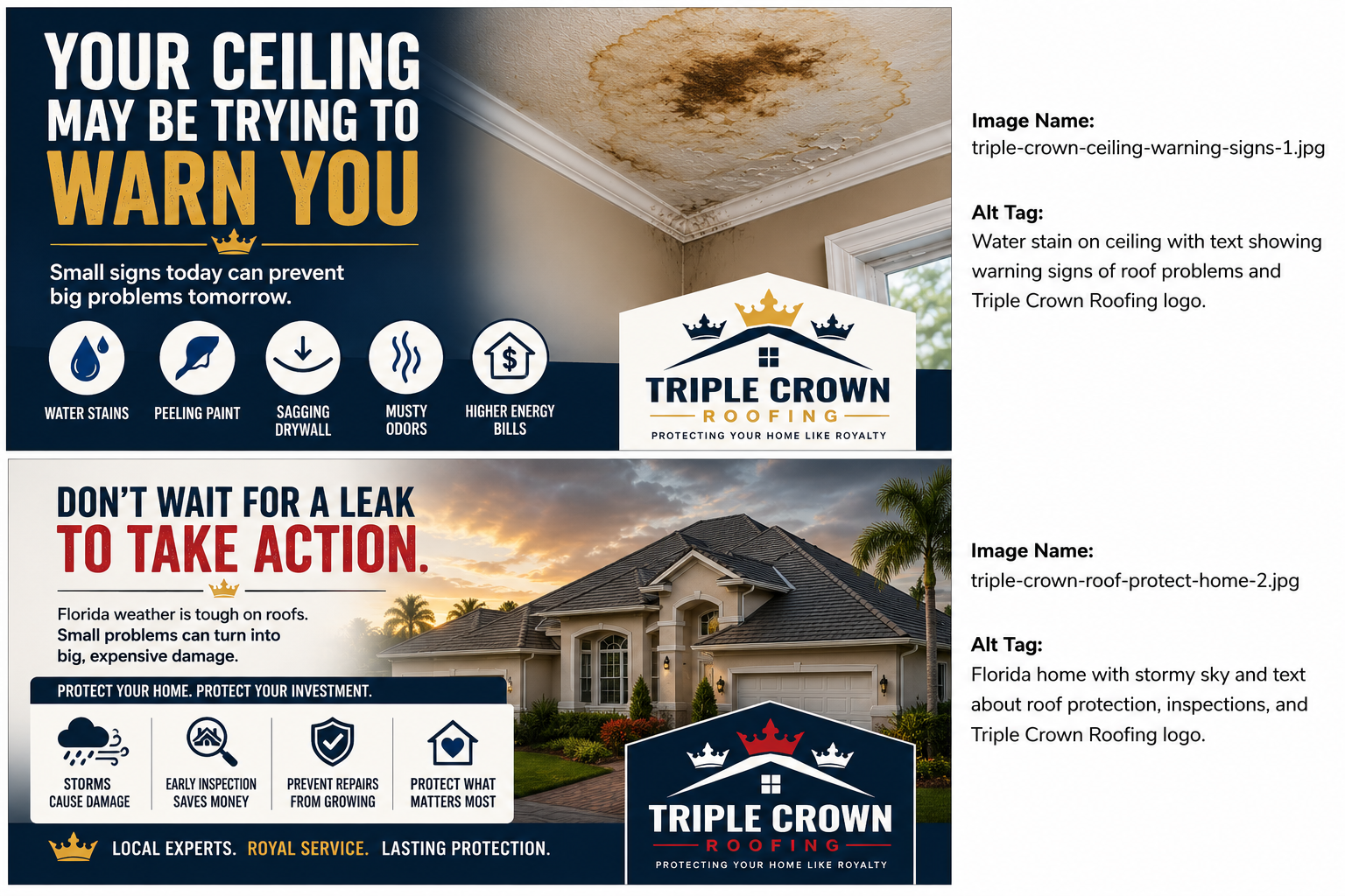 Beautiful Florida home with a well-maintained roof highlighting the importance of early roof inspections and preventative maintenance.