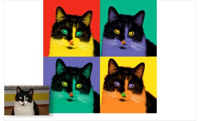 Pop art photo example 7
