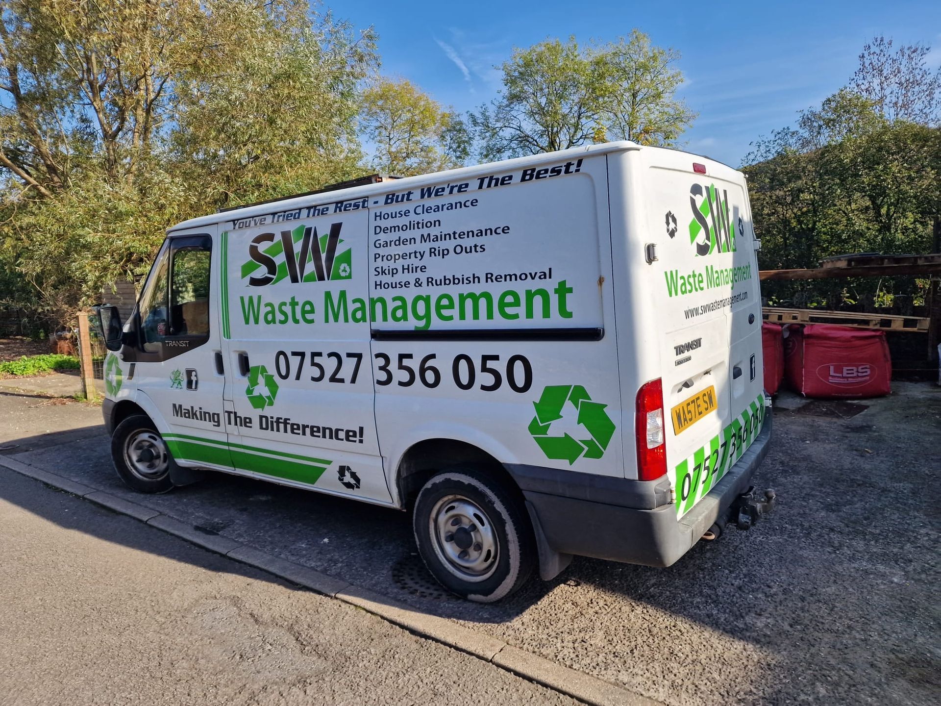 White van with 