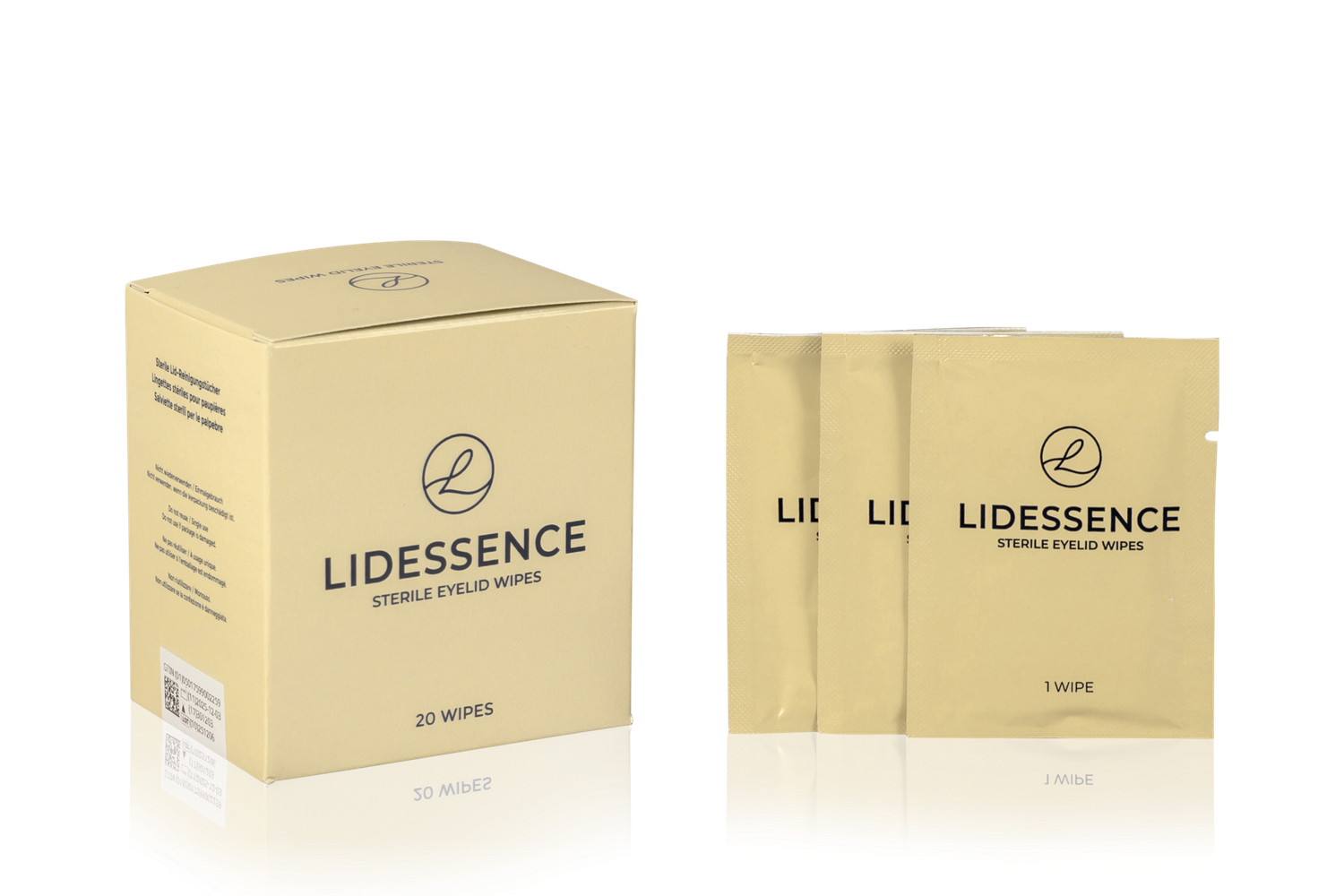 LIDESSENCE Sterile Lid-Reinigungstücher, 20 Stk.