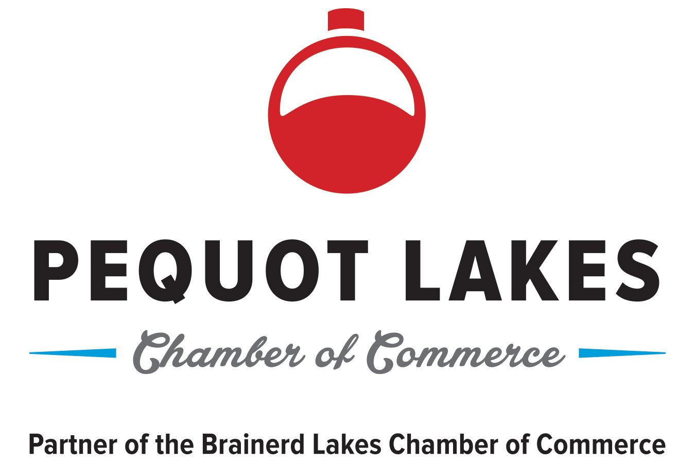 A logo for brainerd lakes chamber of commerce