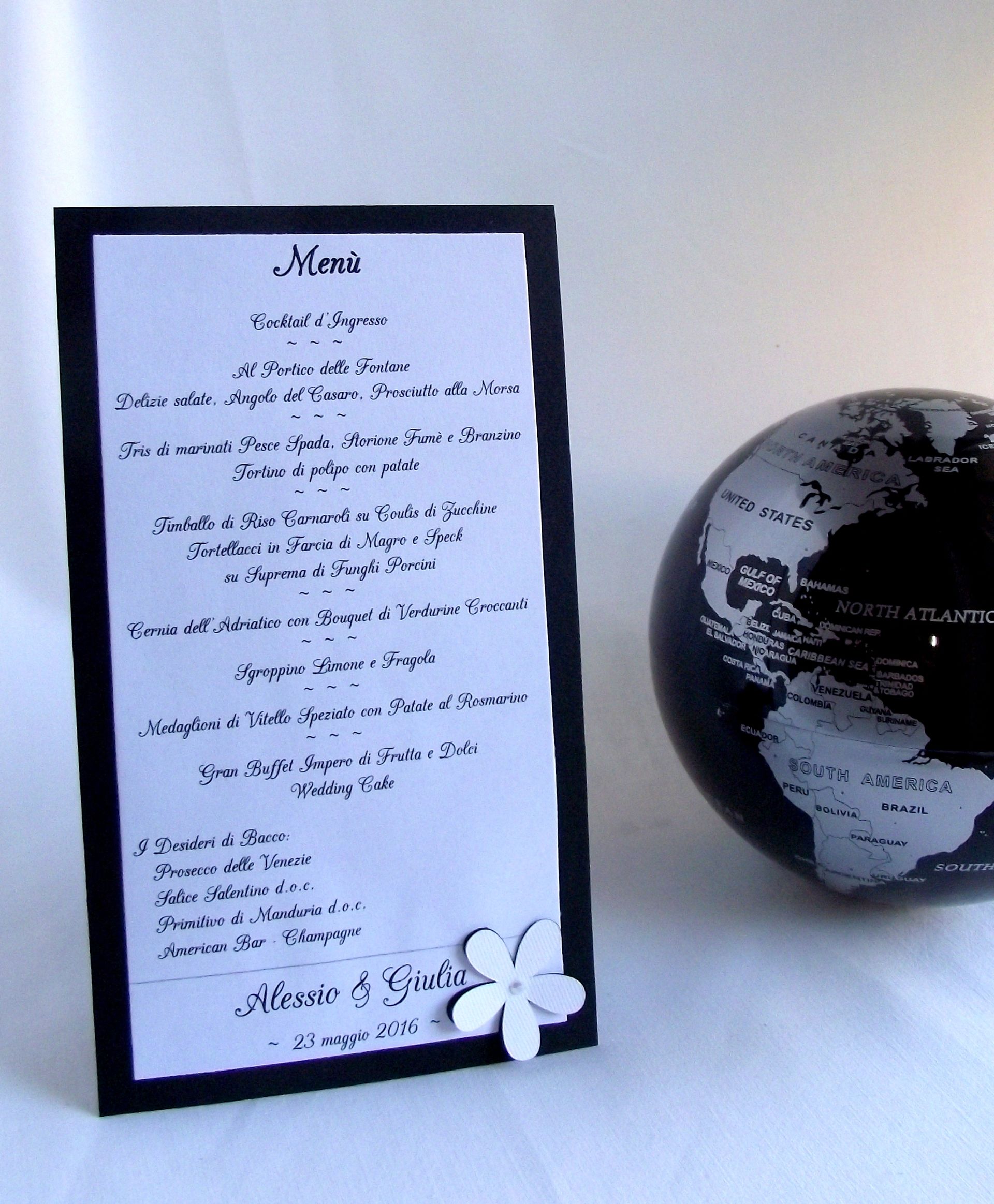 menu personalizzato