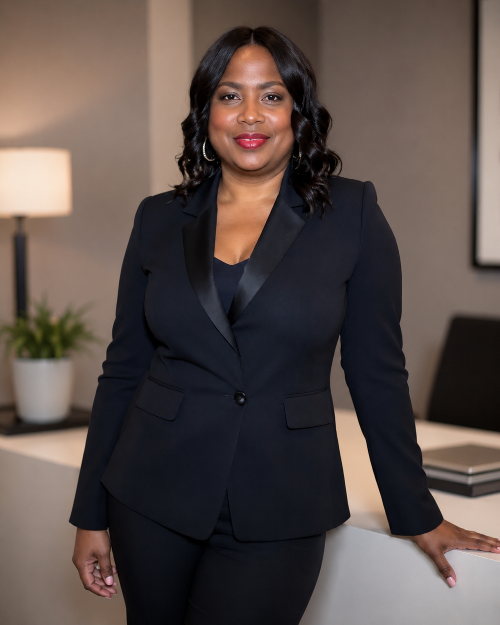 Founder Kisha Reynolds, a thoughtful woman conveying quiet strength and purpose