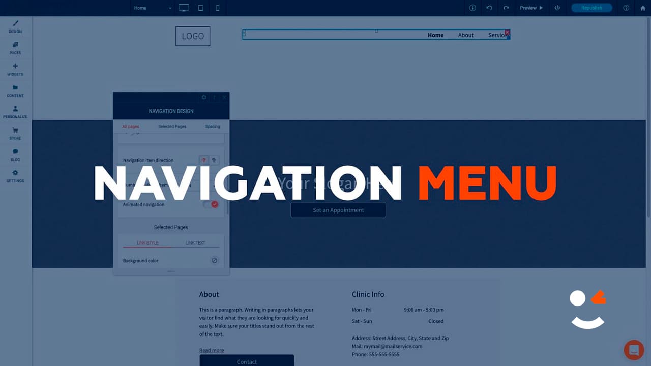 Navigation and Sub-Navigation Links