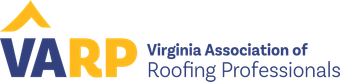 Logo of the Virginia Association of Roofing Professionals. Blue