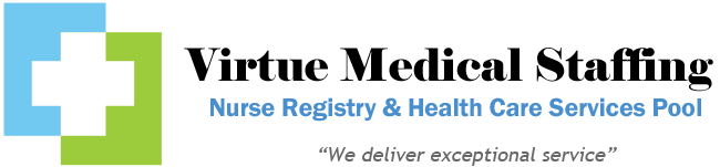Nurse registry & home healthcare services Virtue Medical Staffing logo