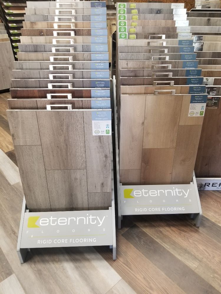 Two display racks.