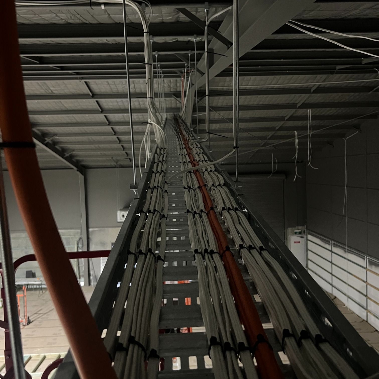 Overhead View of Cable Trays — Macleay Energy Solutions In Kempsey, NSW