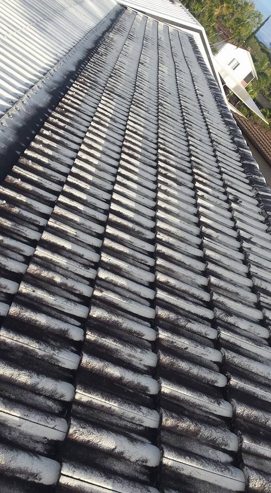 A Close Up Of A Roof With A Lot Of Tiles On It — Aaron Lee Painting Pty Ltd In Bushland Beach, QLD