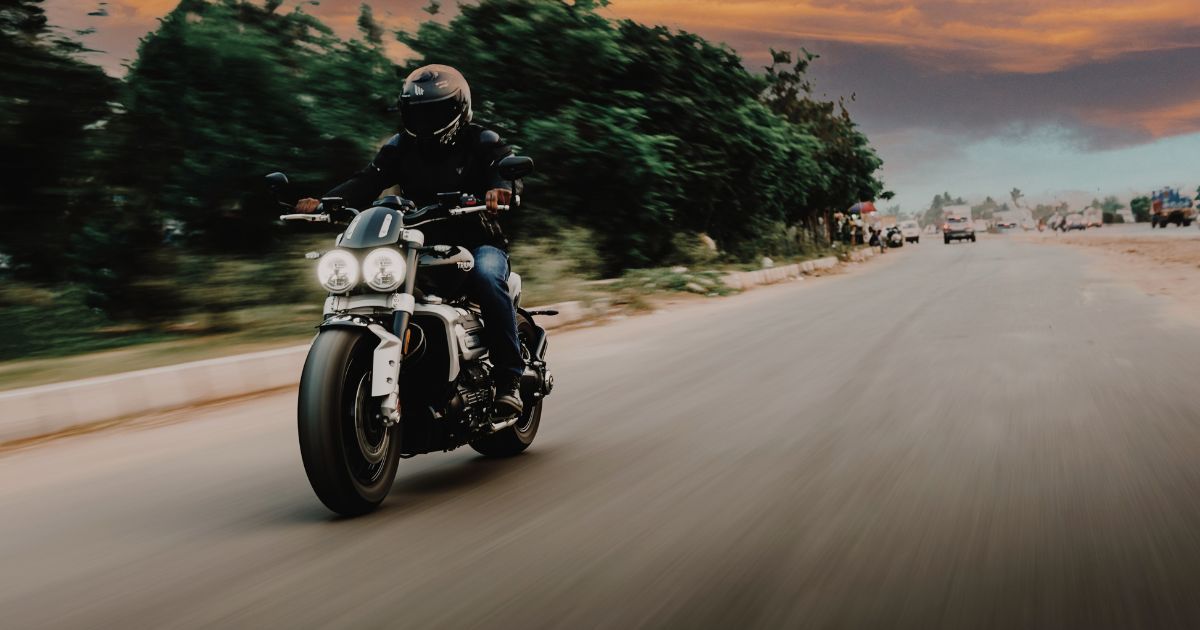 rider on a motocycle