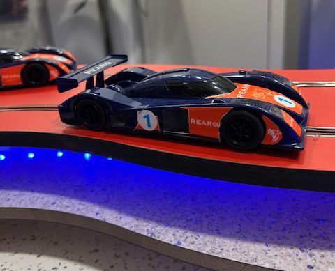 We built a Scalextric track
