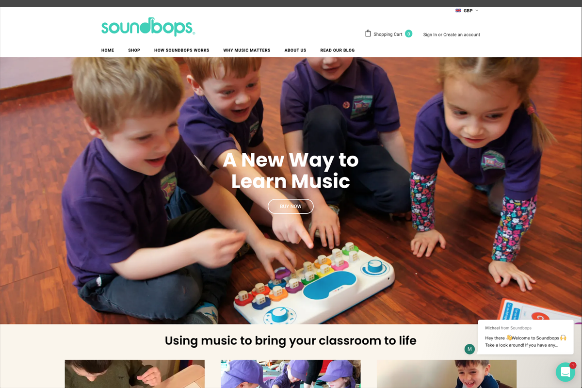 Soundbops Ecommerce