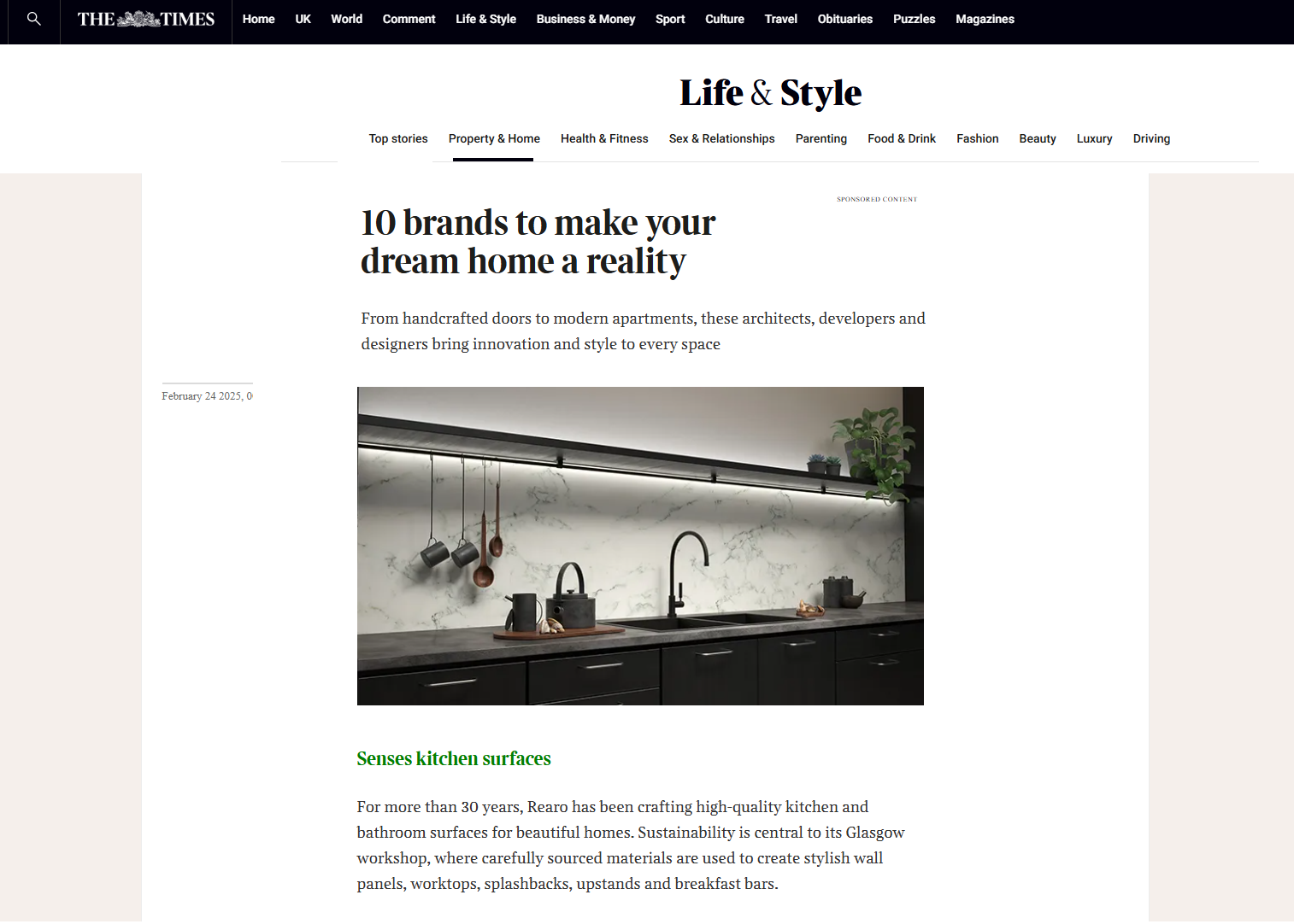 Editorial Ocntent in the Times