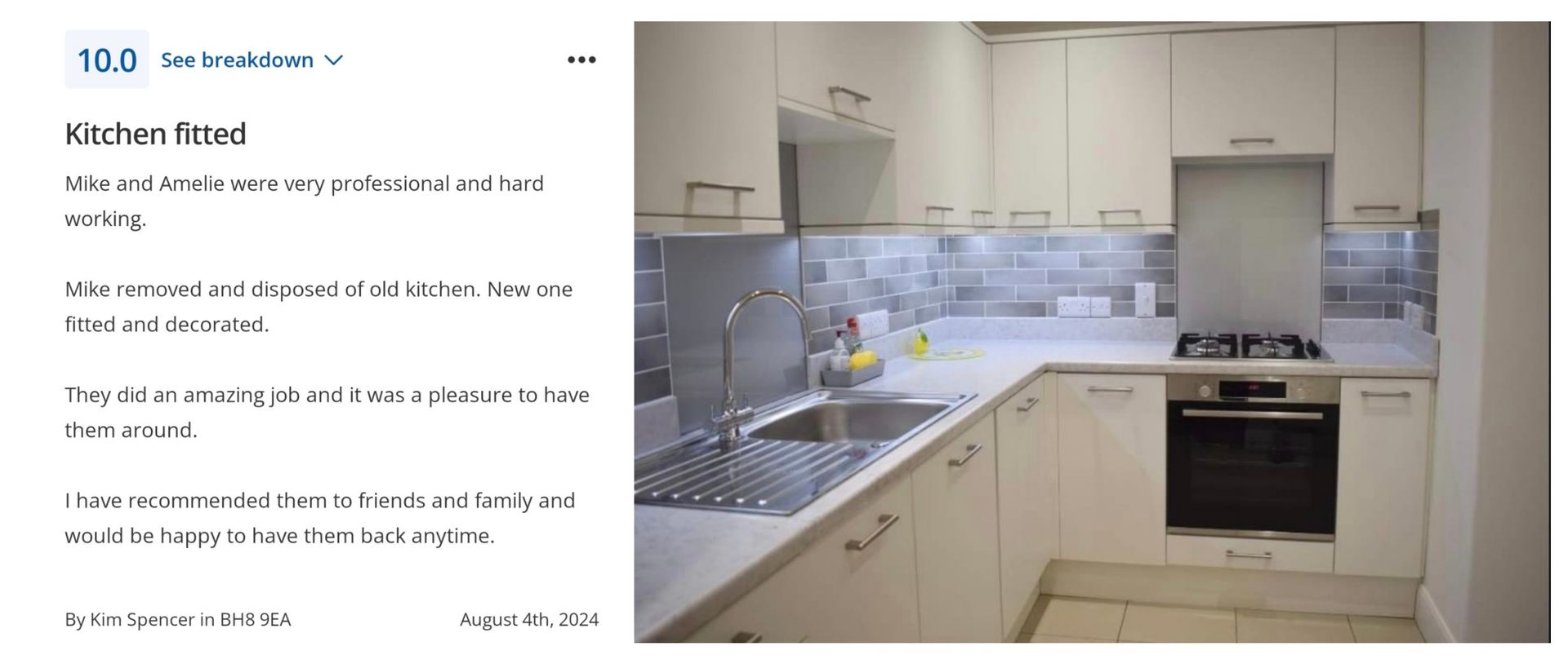 Review for Pure Kitchens & Carpentry