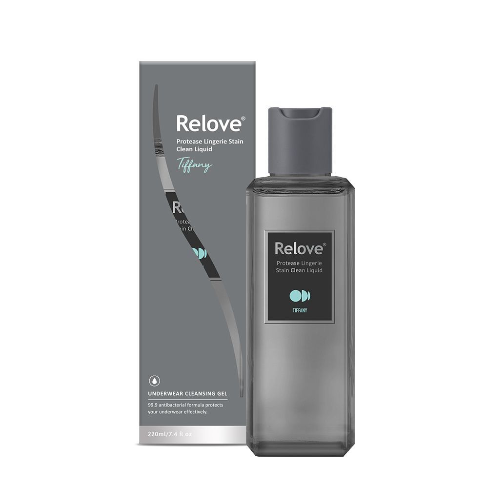 Relove男士古龍水瓶身與包裝盒,深灰色包裝
