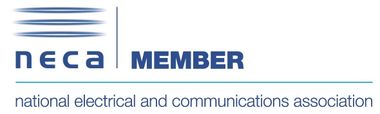A logo for neca member national electrical and communications association