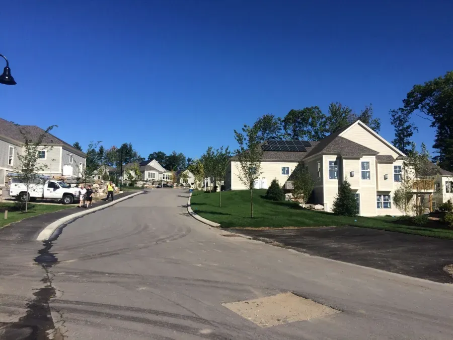 A street with a lot of houses on it