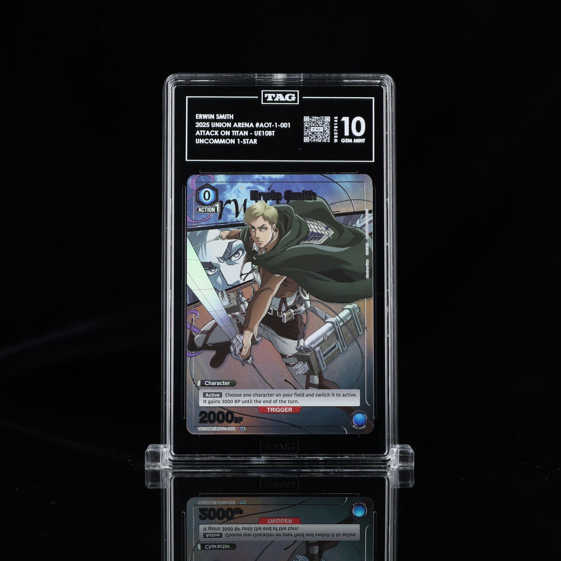 Trading card graded 