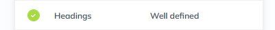 Website Headings Audit
