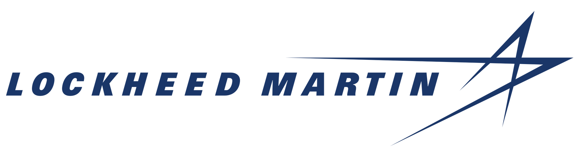 Lockheed Martin logo with dark blue text and a stylized star.