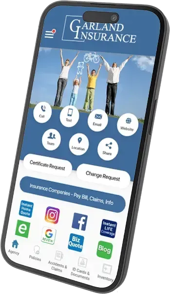 Garland Insurance App Phone