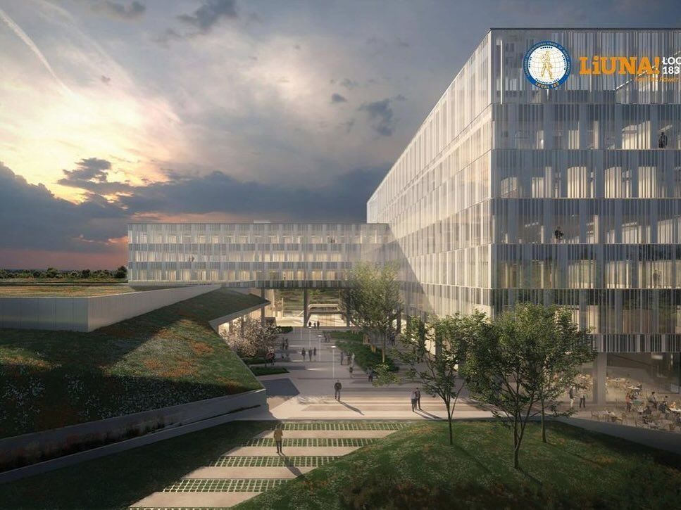 An artist 's impression of a LiUNA's office building An artist 's impression of a LiUNA's office building