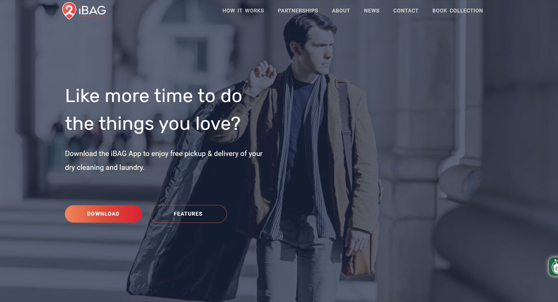 Ibag a dry cleaning app.