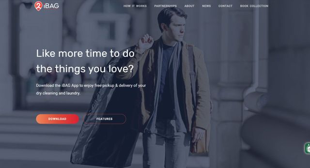 Ibag a dry cleaning app.