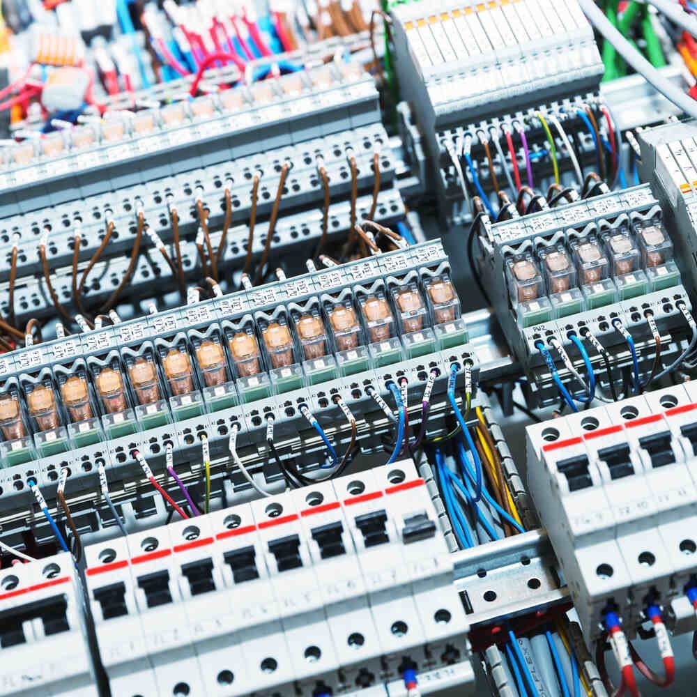 Close Up of a Electrical Panel With Lots of Wires — Proserpine Electrical Services in Whitsundays, QLD