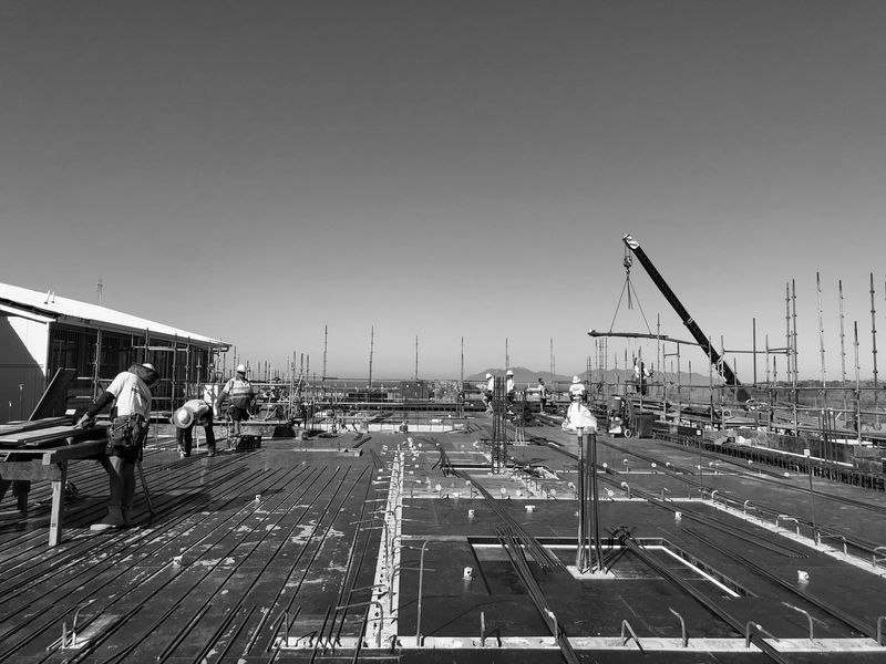 Black and White Photo of a Construction Site — Proserpine Electrical Services in Proserpine, QLD