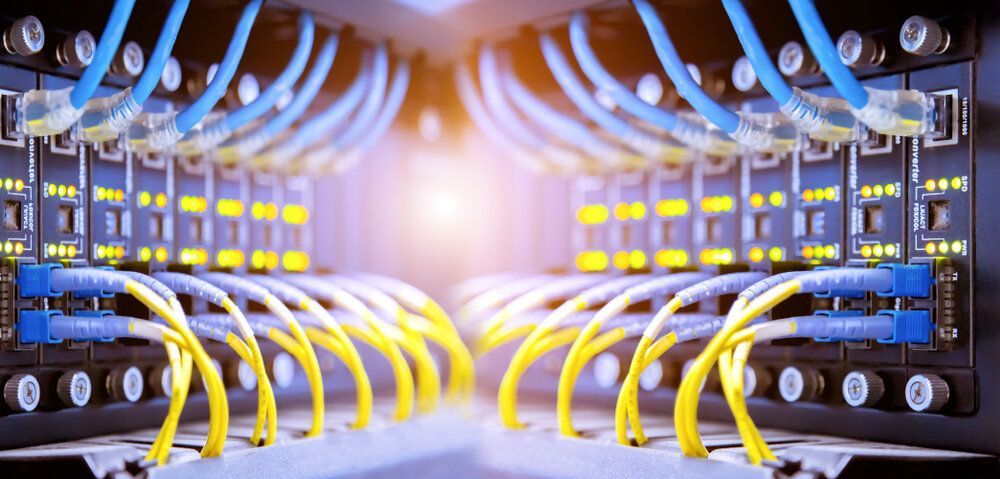 Bunch of Wires Are Connected to a Server in a Data Center — Proserpine Electrical Services in Proserpine, QLD