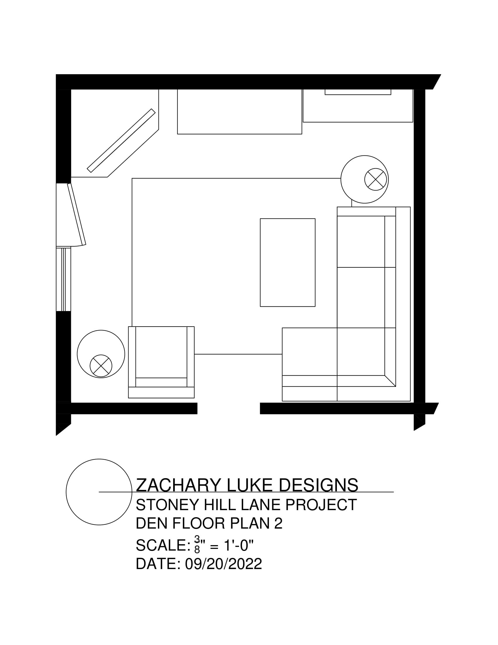 Floor plan of a room layout with a toilet, sink, and shower stall.