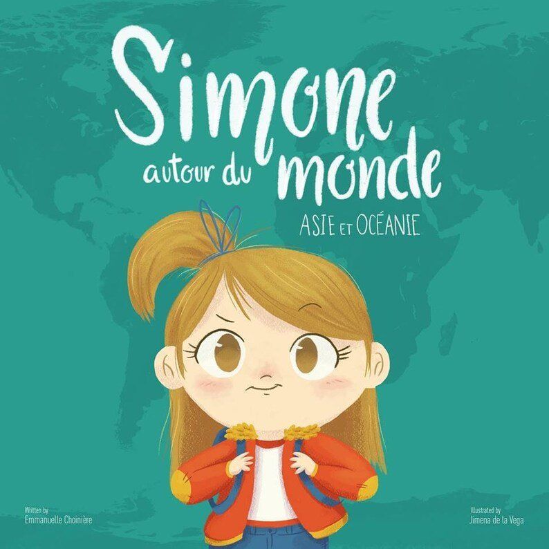 Illustration du livre « Simone autour du monde - Asie et Océanie »