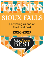 Thanks sioux falls for voting us one of the local best.