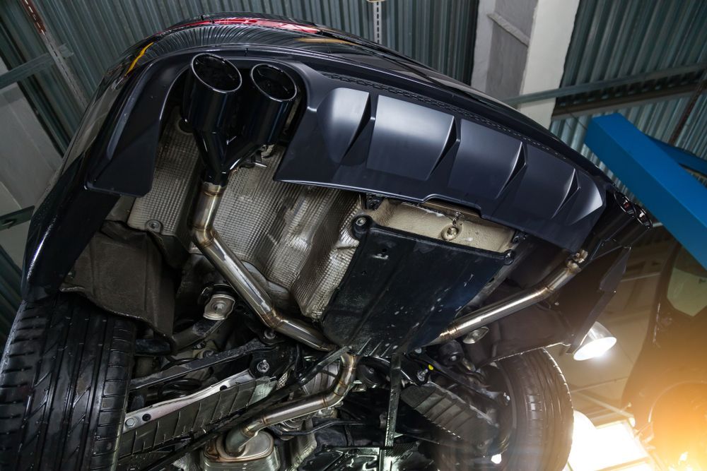 The Underside Of A Car Is Shown In A Garage — PK Crash Repairs In Tennant Creek, NT