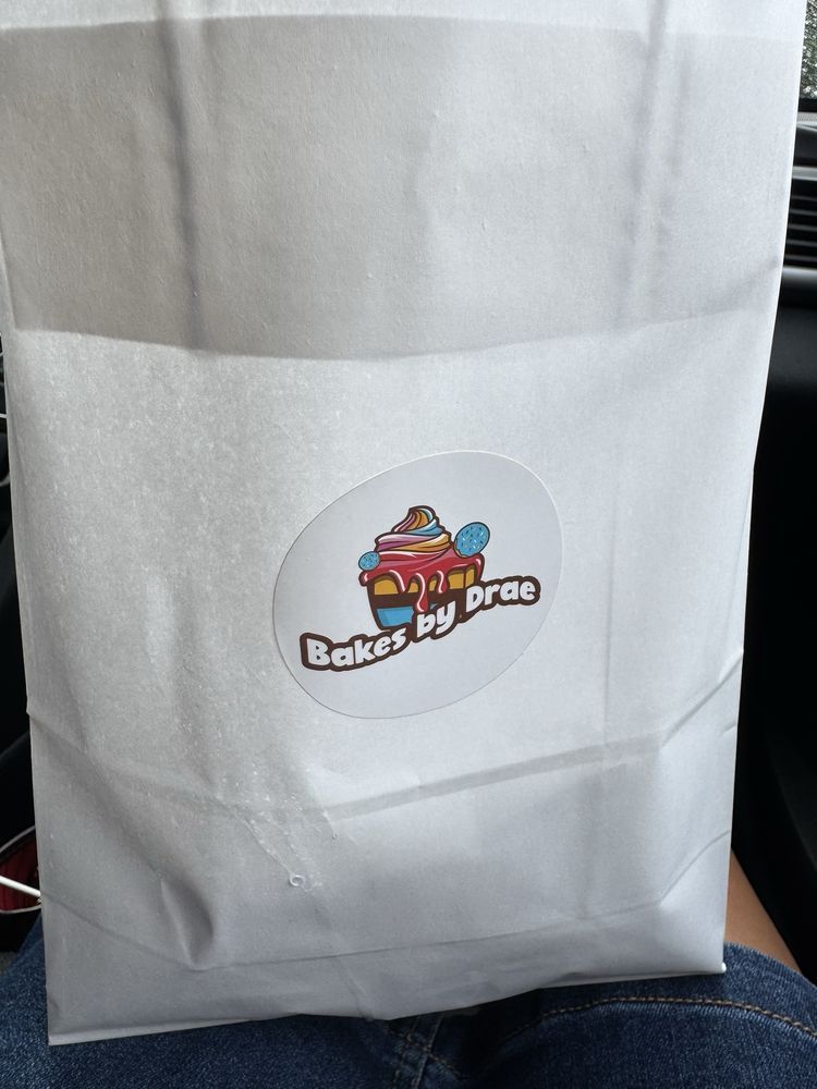 White paper bag with a 
