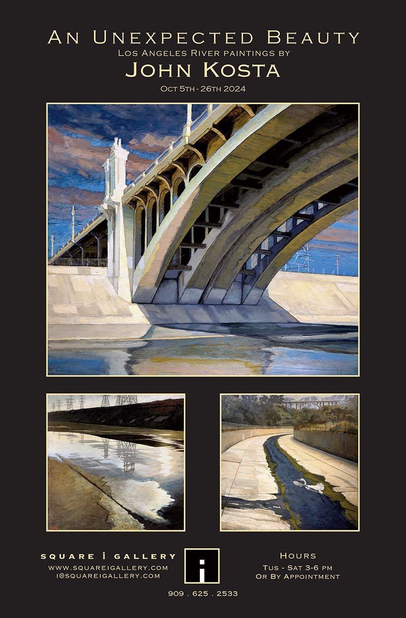 Postcard of Kosta solo show at Square i Gallery October 5 to 26, 2024.