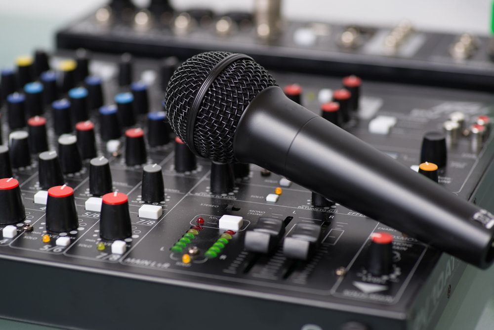 A Microphone is Sitting on Top of a Mixer — Audiomation in Nabiac, NSW