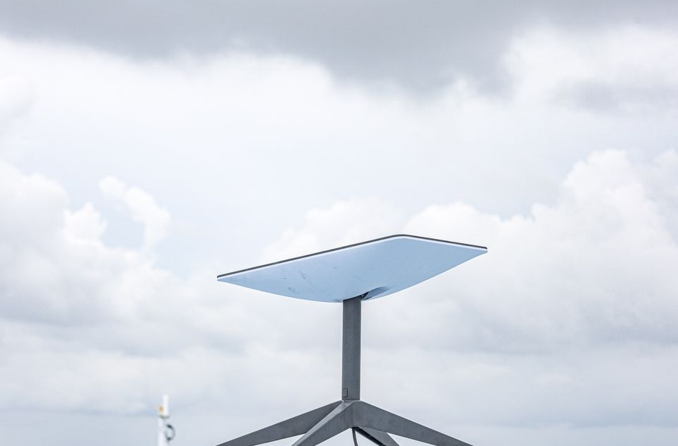 A Satellite Dish is Sitting on Top of a Wet Roof — Audiomation in Nabiac, NSW
